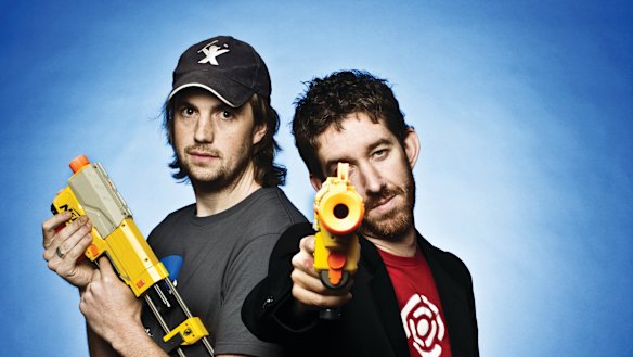 Atlassian co-founders Mike Cannon-Brookes and Scott Farquhar.