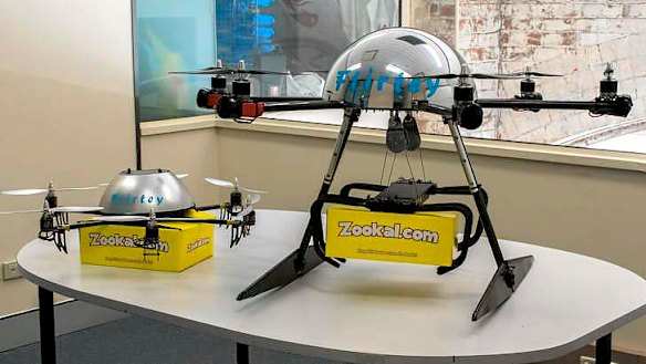The Flirtey drones will come in two sizes.