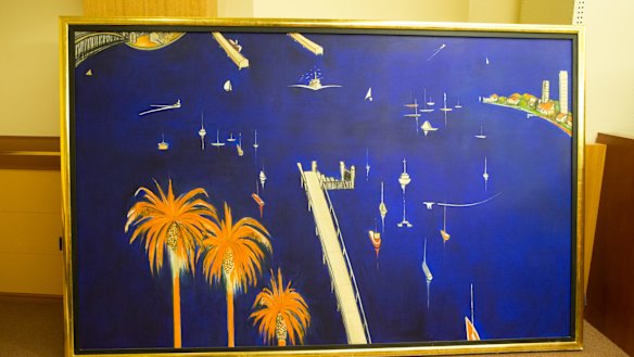 Blue Lavender Bay, one of the paintings presented as evidence in court.