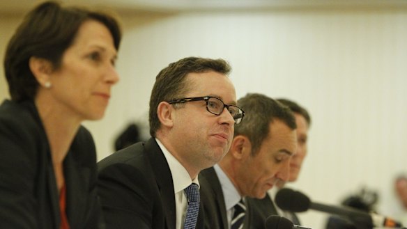 Top guns: Jayne Hrdlicka, Alan Joyce and Gareth Evans.