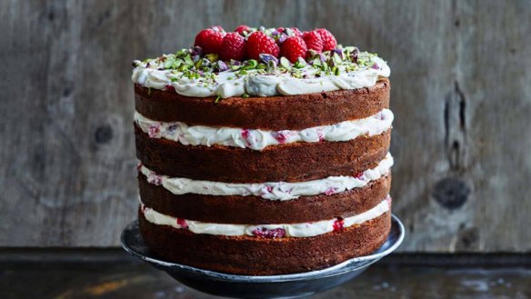 Raspberries and pistachios make a festive colour combination, but you could use any berries or nuts.