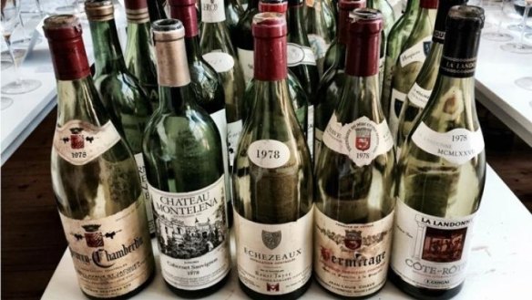 A selection of the 100 great wines blind-tested in the 1970s test.