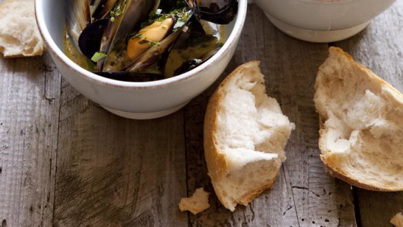 Mussels mariniere.