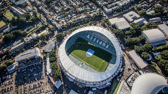 Allianz Stadium at  Moore Park will be knocked down and rebuilt. 
