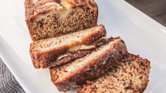 This version of banana bread is super moist with a finely textured crumb.