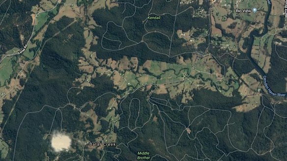 Police are searching an area at Batar Creek for William Tyrrell. 