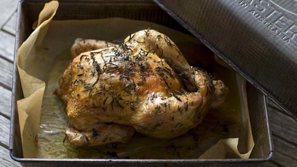 Belinda Jeffery's roast chook.