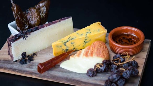 A cheeseboard at Milk the Cow.