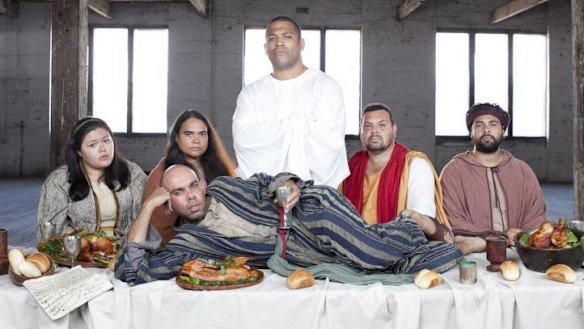 Nothing is sacred: ABC series <i>Black Comedy</i>.