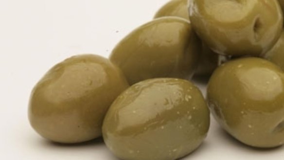 Brine-cured olives