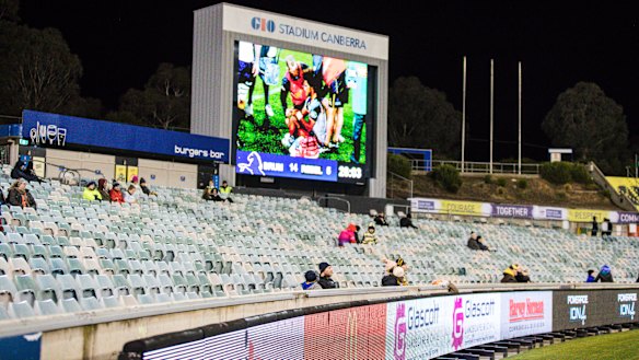 The Brumbies drew their second-worst crowd in club history with just 5283 fans at Canberra Stadium on Saturday. 