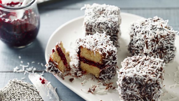 Pete Evans' gluten, wheat and dairy-free Australia Day lamingtons.