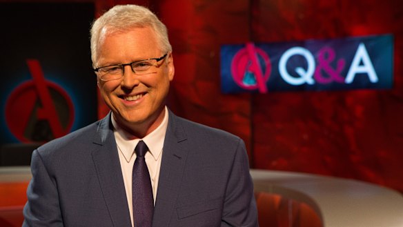 Tony Jones, the host of <i>Q&A</i>.