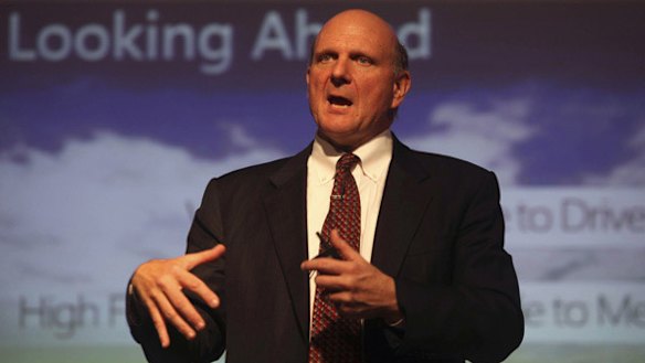 Microsoft CEO Steve Ballmer.