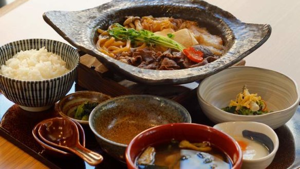 Go-to dish: Wagyu sukiyaki teishoku.