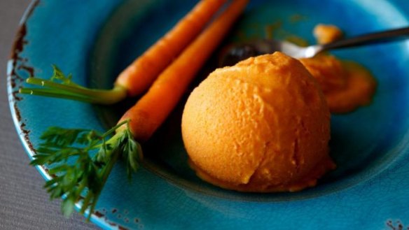 Fiendishly clever: Carrot ice-cream.