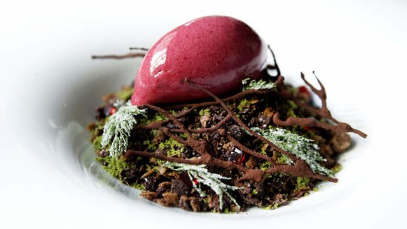 Sepia's Winter Chocolate Forest: available as part of the dessert degustation at the bar.