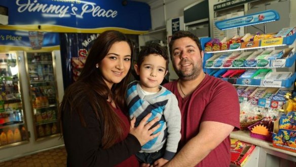Zena Samia and Jimmy Othman sell 1000 doughnuts a day from their milk bar, Jimmy's Place, in Fawkner.