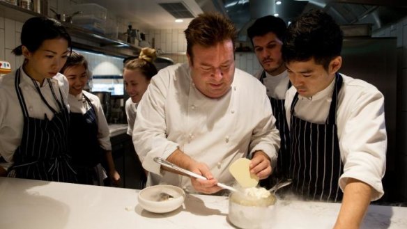 Making magic: Chef Peter Gilmore in the kitchen of Bennelong at the Opera House.