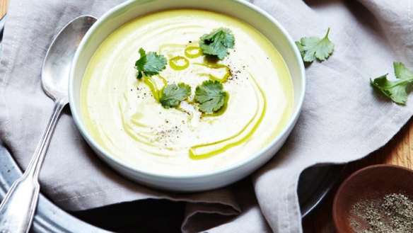 Curried parsnip soup.