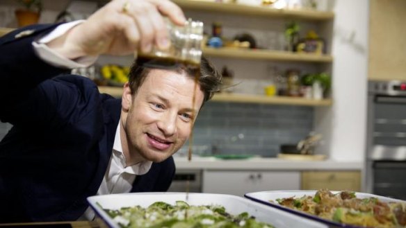 Healthy eating: Jamie Oliver wants his philosophy to be adopted by kids around the world.