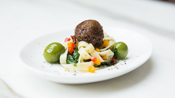 Memphis Meat's lab-grown meatball created in February 2016. 