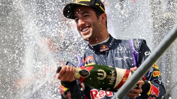 Daniel Ricciardo at the Belgian Grand Prix 2014.