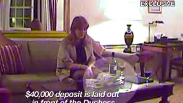 The sting ... the Duchess with £40,000.