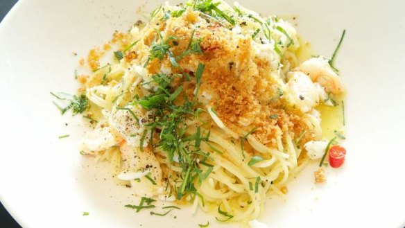 Go-to dish: Crab spaghetiini.