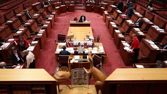 The Senate hears the debate on the government's higher education changes.