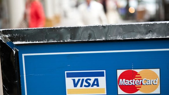 Under attack ... Visa and MasterCard.