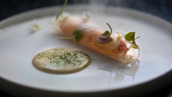 Sepia's snow crab with sake vinegar jelly