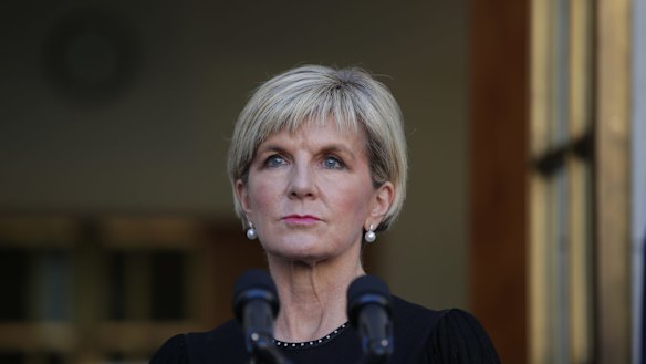 Foreign Affairs Minister Julie Bishop.