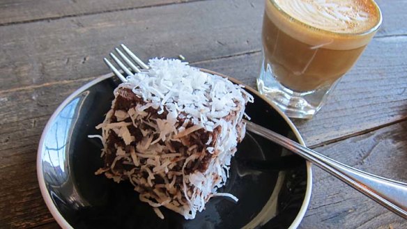 Word is well and truly out: Lamingtons can be found at America's inaugural Toby's Estate cafe in Brooklyn, New York.
