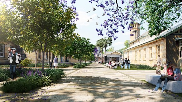 Artists impression of North Parramatta heritage precinct redevelopment.