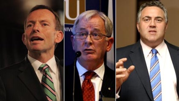 The Options: (left to right) Tony Abott, Andrew Robb and Joe Hockey.