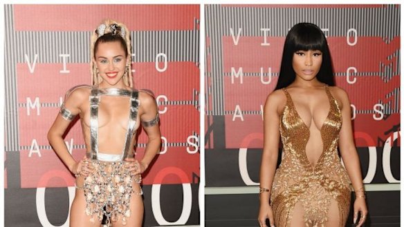 Miley Cyrus and Nicki Minaj had a heated exchange at the VMAs.