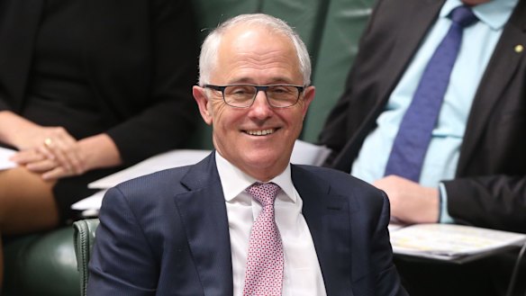 Prime Minister Malcolm Turnbull during question time on Monday.