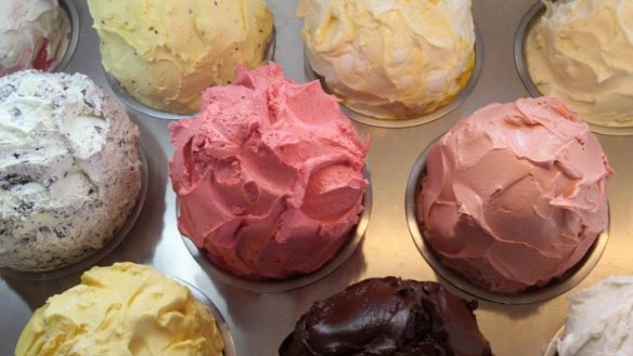 More than 35 flavours are on display at Gelato Messina's Windsor store.