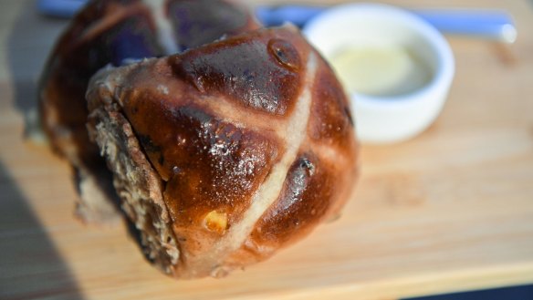 Traditional hot cross buns from To Be Frank in Collingwood, Melbourne, just went on sale due to huge customer demand.