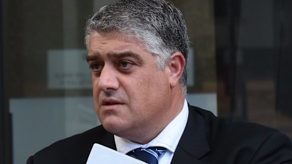 Nick Di Girolamo outside the Supreme Court.