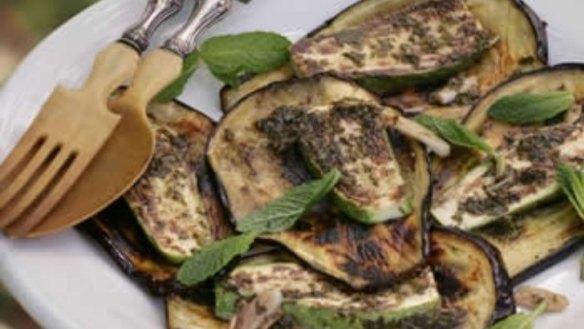 Eggplant and zucchini in scapece