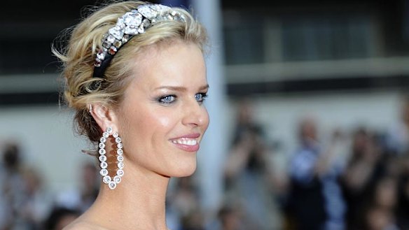Model start... Supermodel Eva Herzigova helped launch the Costa Concordia back in 2006.