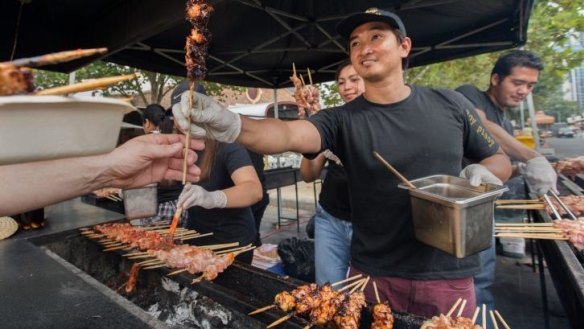 Try the wares of the Hoy Pinoy cooking team.