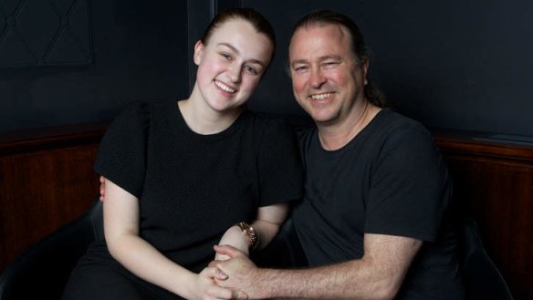 Close: Josephine Perry, 19, began working with her father Neil at 14.