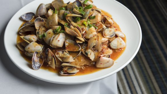 The signature pipis in XO sauce.