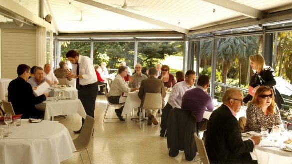 Living, breathing dining: The Botanic Gardens Restaurant.
