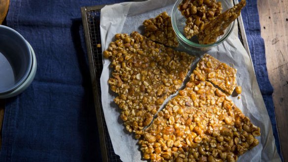 Sugar and spice: Peanut and cashew brittle is a nutty delight.