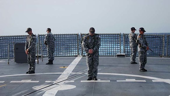 Back on Middle East duty, with history aboard