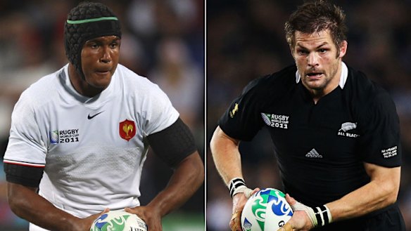 Skippers ... Thierry Dusautoir and Richie McCaw.